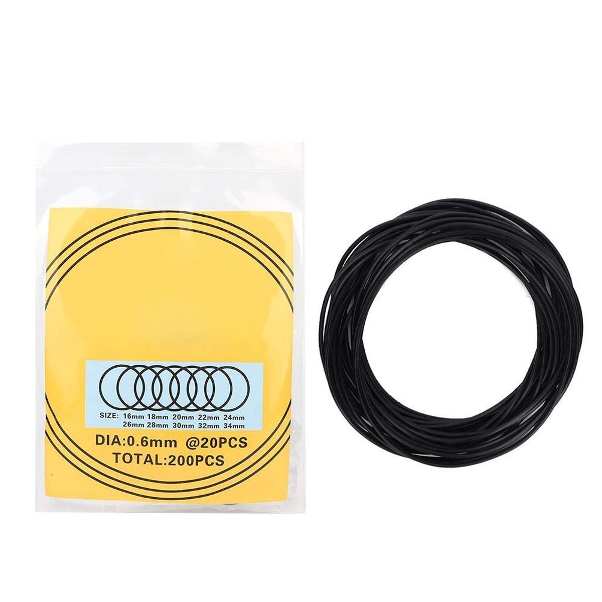 Livia home - Horloge O-ring - Waterdichte rubberen afdichting - Flexibel en slijtvast - 200 stuks - Reparatie tool kit - Geschikt voor horloges