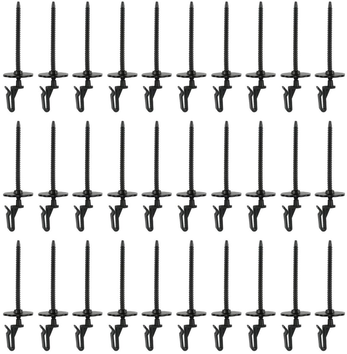 Dailygoods - Zonnepaneelbeschermingsclips - Hekwerkclips voor zonnepanelen - Nylon gaasbevestiging - 30 stuks - Vogelwering - Bevestigingsset voor gaa