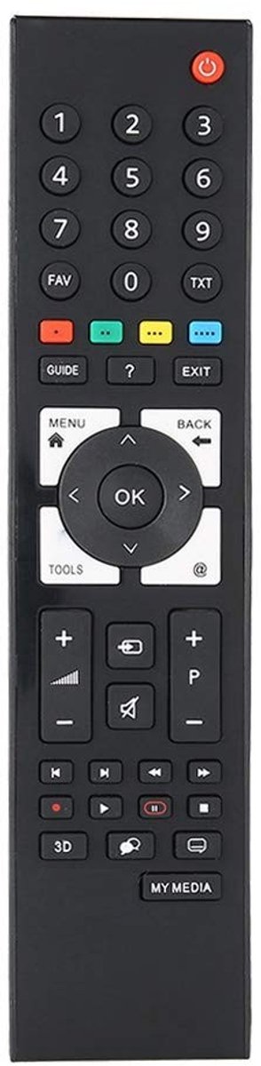 Dailygoods - Vervangende tv-afstandsbediening - Universele afstandsbediening - Zwart - Geschikt voor Smart TV - Handig en gebruiksvriendelijk