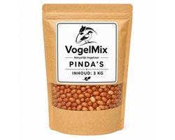 Pinda’s 3KG - Gepelde Pinda’s voor Tuinvogels - Premium Vogelvoer Buitenvogels Tuinvogelvoer VogelMix