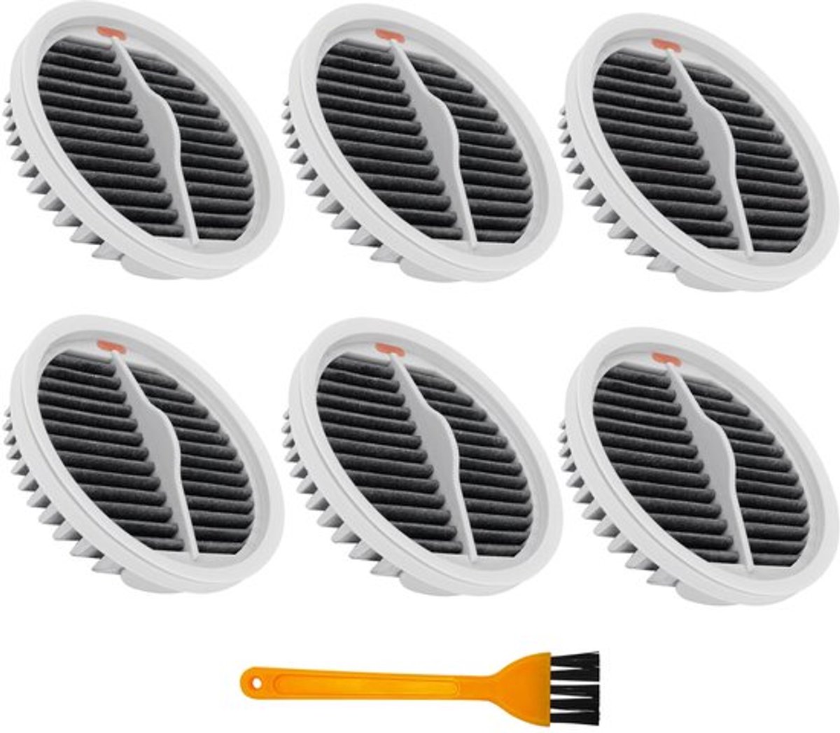 6 stuks Wasbare HEPA-filter voor Xiaomi Roidmi X20/X30/X30/S2/F8 Storm Pro Draadloze Stofzuiger