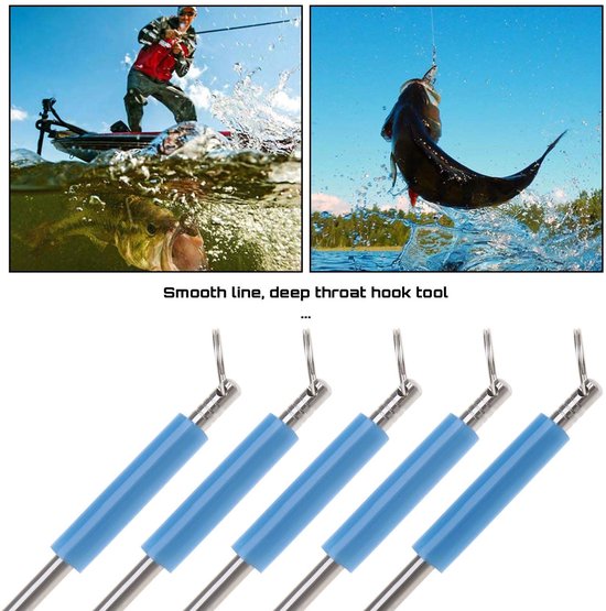 Dailygoody - Vissen Unhooking Disgorger - Haak Remover - Draagbaar en Antislip Handvat - Vissen Accessoires - 5 Stuks - Geschikt voor Vissers - 12 cm van Merkloos — afbeelding 5