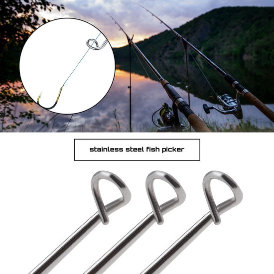 Dailygoody - Vissen Unhooking Disgorger - Haak Remover - Draagbaar en Antislip Handvat - Vissen Accessoires - 5 Stuks - Geschikt voor Vissers - 12 cm van Merkloos — afbeelding 4