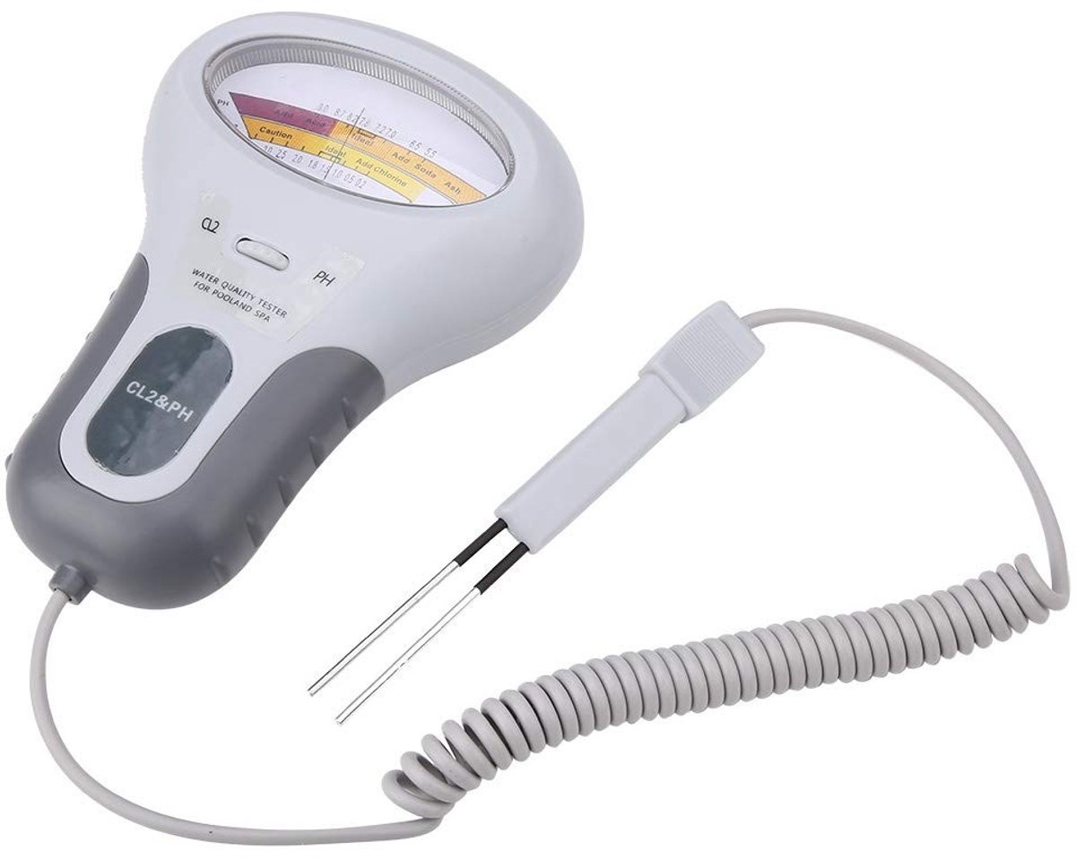 Dailygoods - Water Quality Tester - pH en Chloor Tester - Draagbare Digitale Monitor - Handig voor Zwembaden en Spa's - Eenvoudig in Gebruik - Analyse
