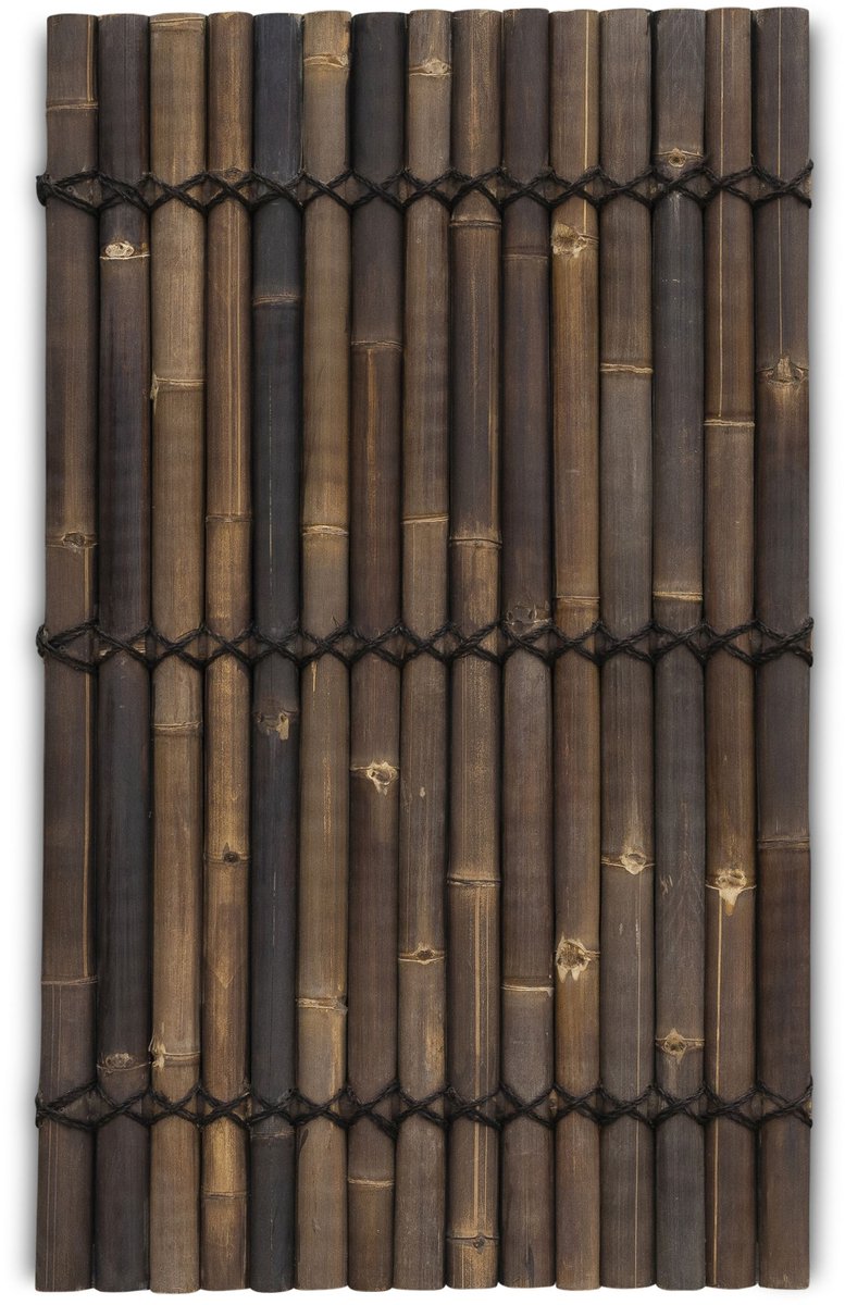 Bamboe schutting halfrond - 90 x 150 cm - Donker - Eviro Bamboe