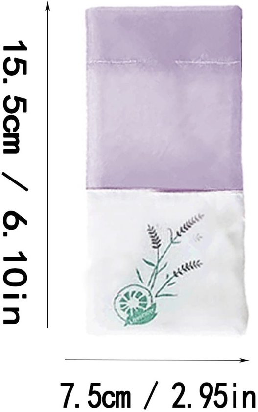 Dailygoods - Lavendel Zak Leeg - Lege Lavendel Tassen - Trekkoord Tassen - Paars Gaas Katoen - Voor Lavendel en Specerijen - 30 Stuks van Dailygoods — afbeelding 4