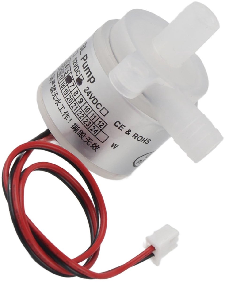 Allecto - Mini Waterpomp - 12V Dc - Energiebesparend en Stil - Wit
