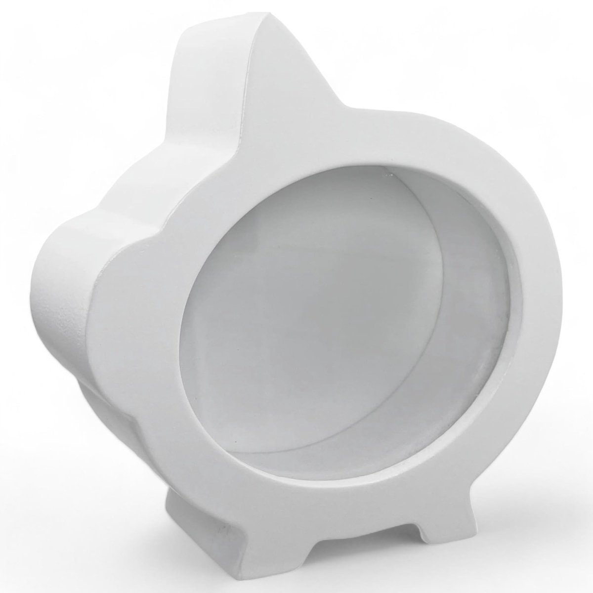 Smoakez - Spaarvarken - Spaarpot van hout - Modern design - Wit - Geldgeschenkverpakking - Perfect voor sparen en decoratie - 15 x 15 x 5 cm