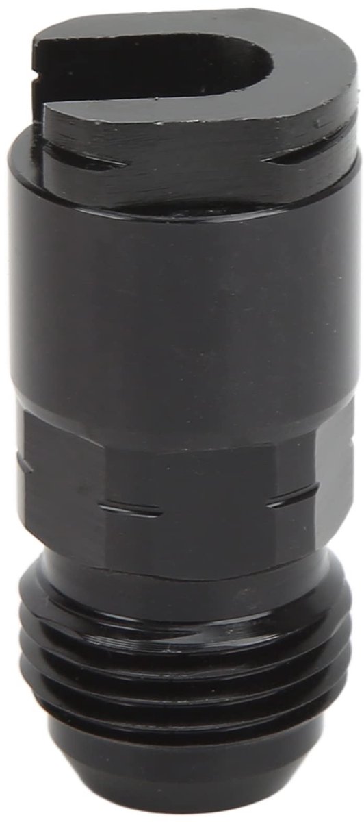 Dailygoods - Brandstoflijn Fitting - Aluminium Adapter - Betrouwbaar en Efficiënt - Zwart - AN8-3/8 - Perfect voor Auto's - Geschikt voor Tunen - Hoog