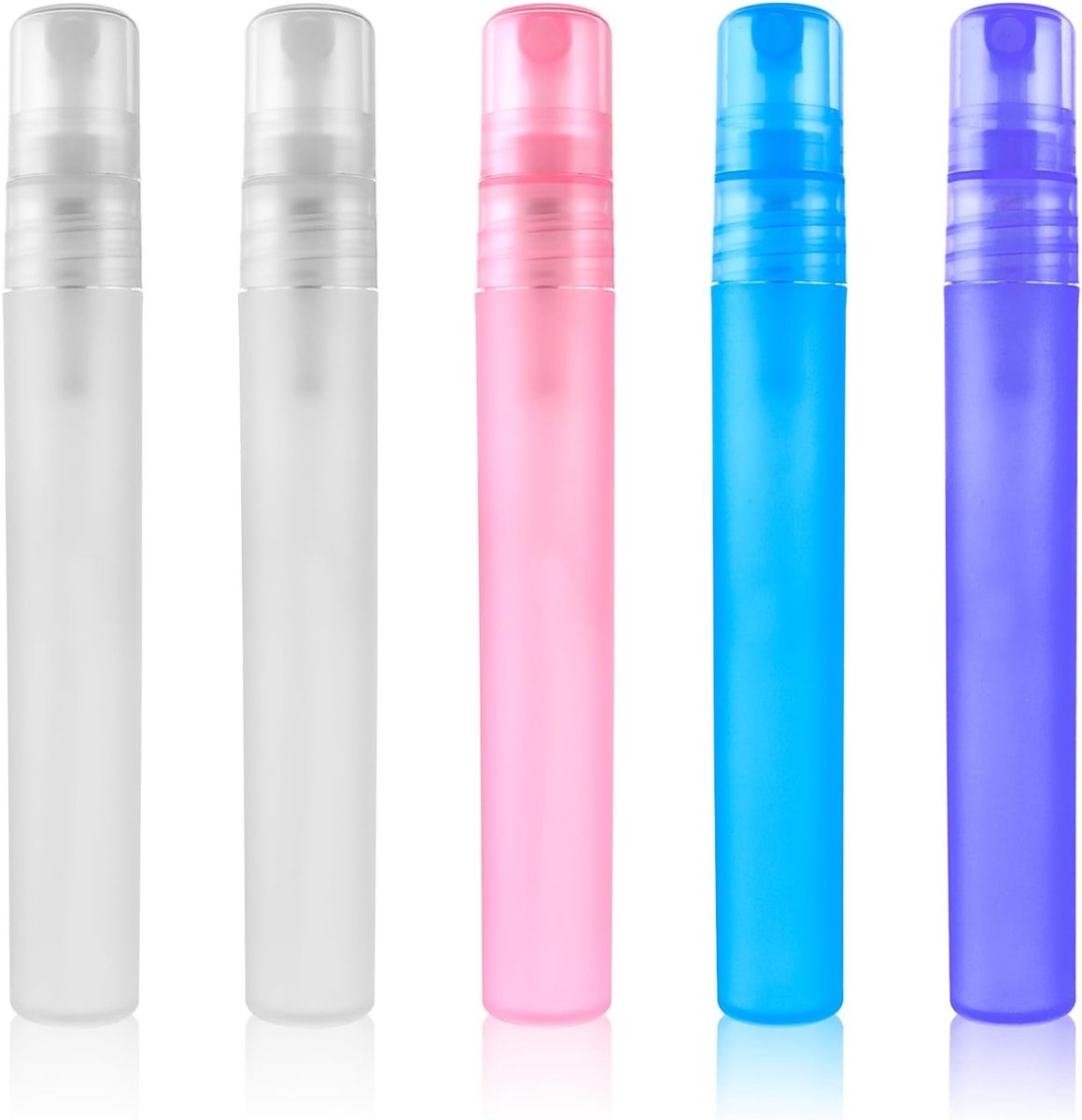 Mini Parfum Atomizer 10ml - 5 Stuks Draagbare Navulbare Reis Sprayflessen voor Parfum, Perfect voor Op Reis, Compacte Lege Flesjes en Monsters