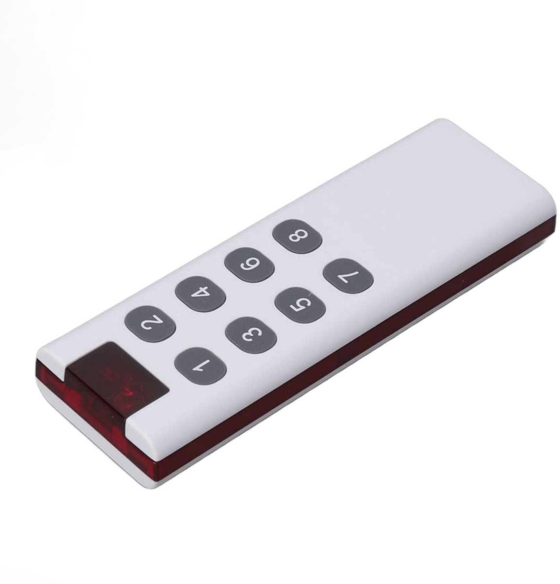 Dailygoods - 433 MHz leren zender - universele afstandsbediening - 1000 m bereik - multifunctioneel - LED-verlichting - geschikt voor garagedeuren - 8