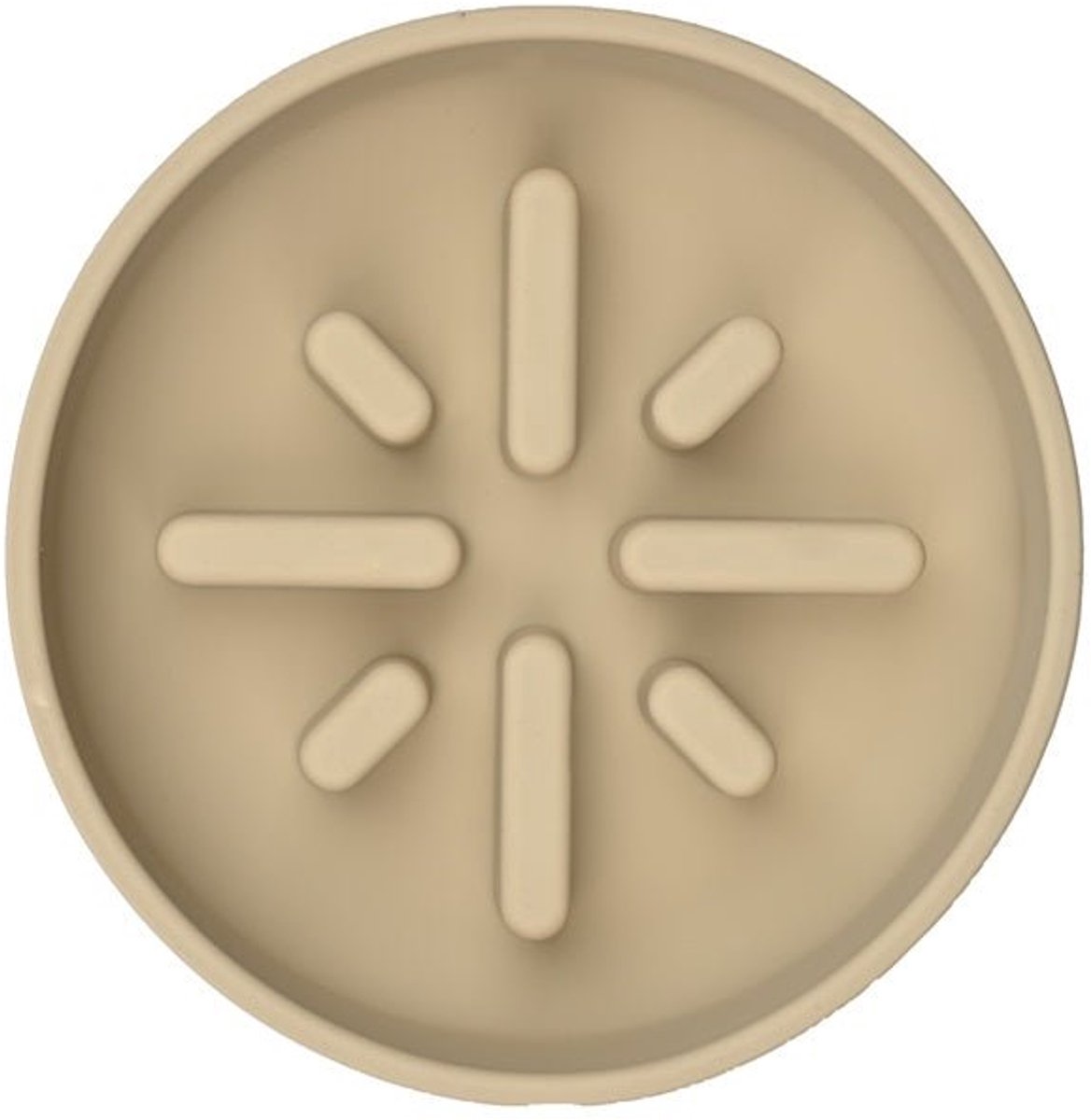 51 Degrees North Sili Slow Feeder Sand – Anti Schrokbak Hond – Siliconen Voerbak – Langzaam Eten – Gezonde Spijsvertering - 700 ml