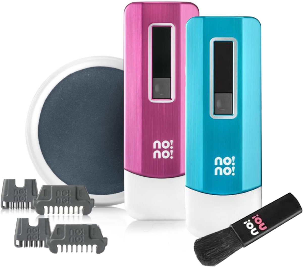 No!No! Pro Ontharingsapparaat - Thermicon Ontharing met 3 Standen en LCD-display - Set met 4 Tips, Scrubpad en Snellader