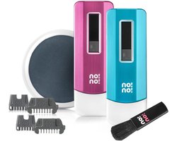 No!No! Pro Ontharingsapparaat - Thermicon Ontharing met 3 Standen en LCD-display - Set met 4 Tips, Scrubpad en Snellader