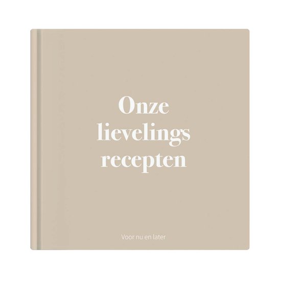 Recepten invulboek 'Onze lievelingsrecepten' | Familie receptenboek