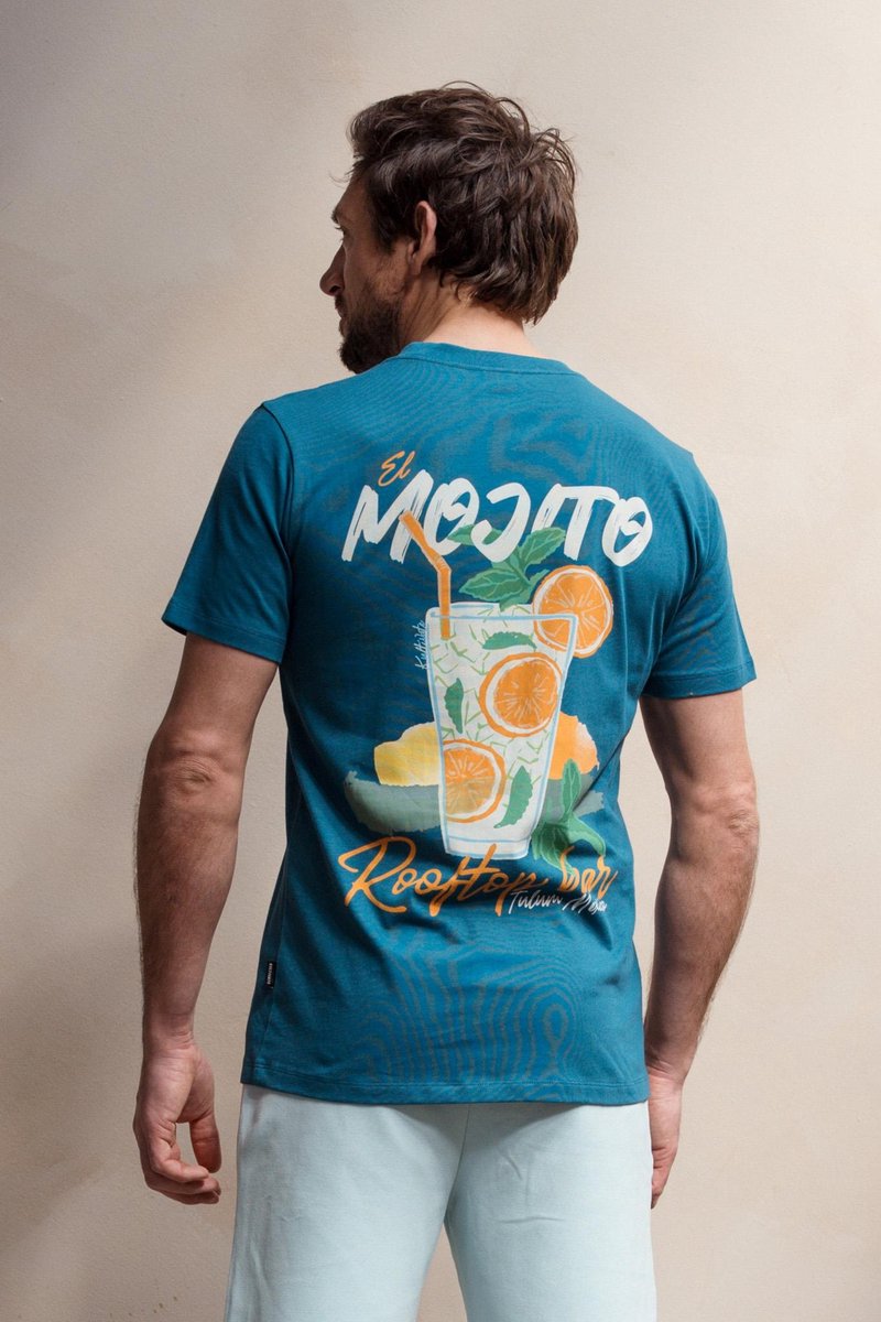 T-shirt Mojito Kultivate Blauw mt XL-52