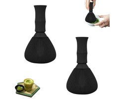 2 stuk - Matcha Klopper - Matcha Whisk - Matcha Klopborstel Hars - Matcha thee set- compacte matcha tool - herbruikbare matcha whisk - keuken hulpmiddel voor thee - klontvrije matcha