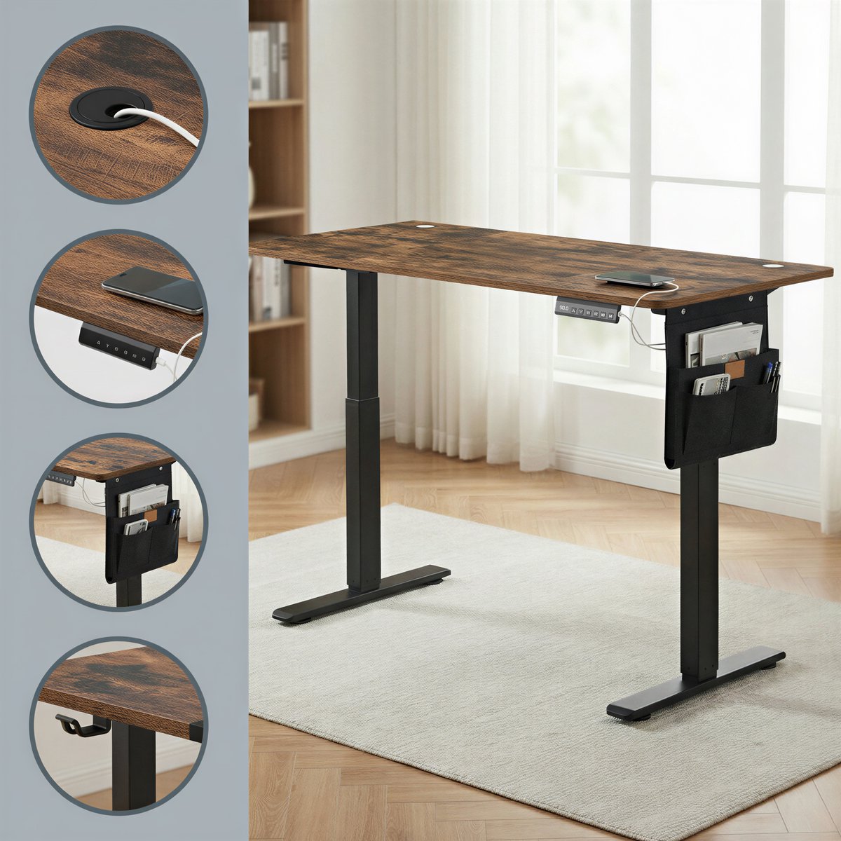 SONGMICS SONGMICS Zit-Sta Bureau - afbeelding 5