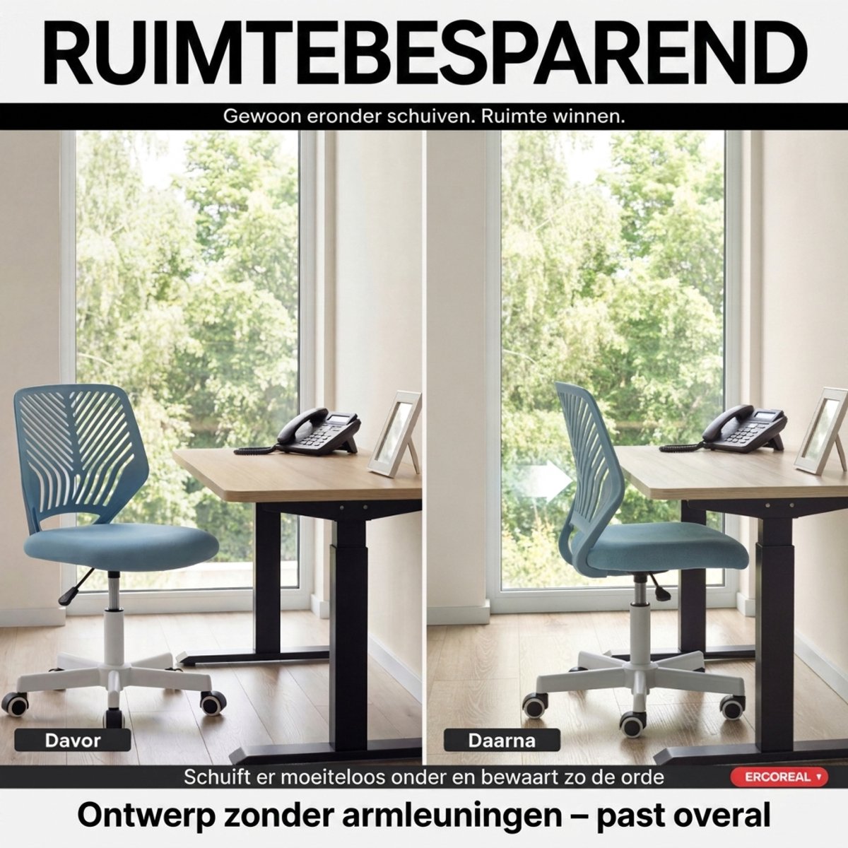 CET PRODUCT SERVICESP.Z O.O. Ergonomische Bureaustoel - Blauw thumbnail 5