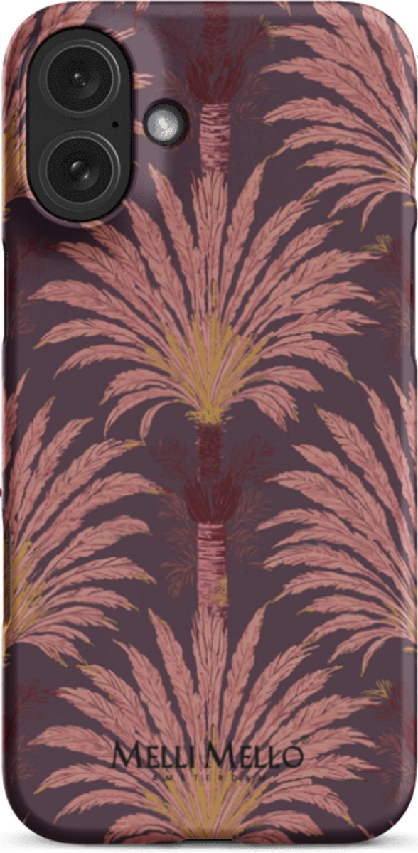 Melli Mello Telefoonhoesje Crimson Palm (Hard Case) - Apple iPhone 16 Plus
