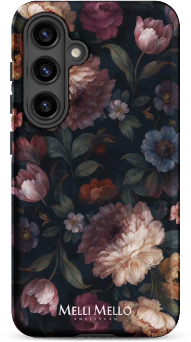 Melli Mello Telefoonhoesje Noir Bloom (Tough Case) - Samsung Galaxy S24