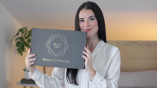 Maxi Meilleur® led masker lichttherapie - Nova series Red Light Therapy - Led Face mask white - huidverjongingsapparaat gezicht - rood licht therapie - infraroodtherapie - collageen masker - LED Gezichtsmasker