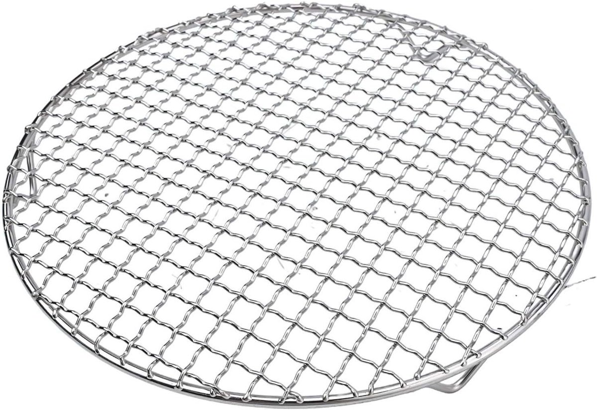 Ronde Koelrek 13-35CM, RVS Bakrooster voor Oven, Grill en Airfryer - Ideaal voor Bakken en Koken
