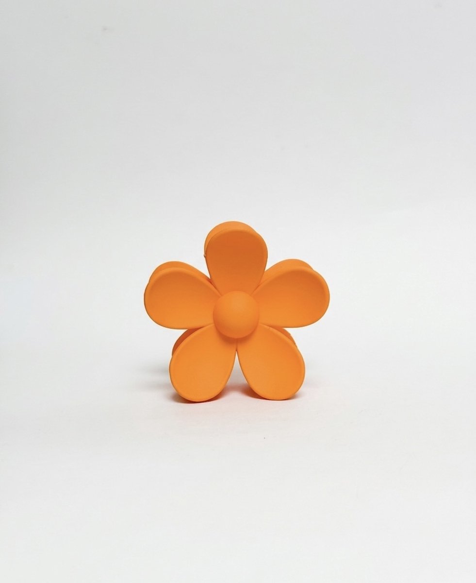 Beau by Ava Haarclip Bloem Oranje 2 stuks