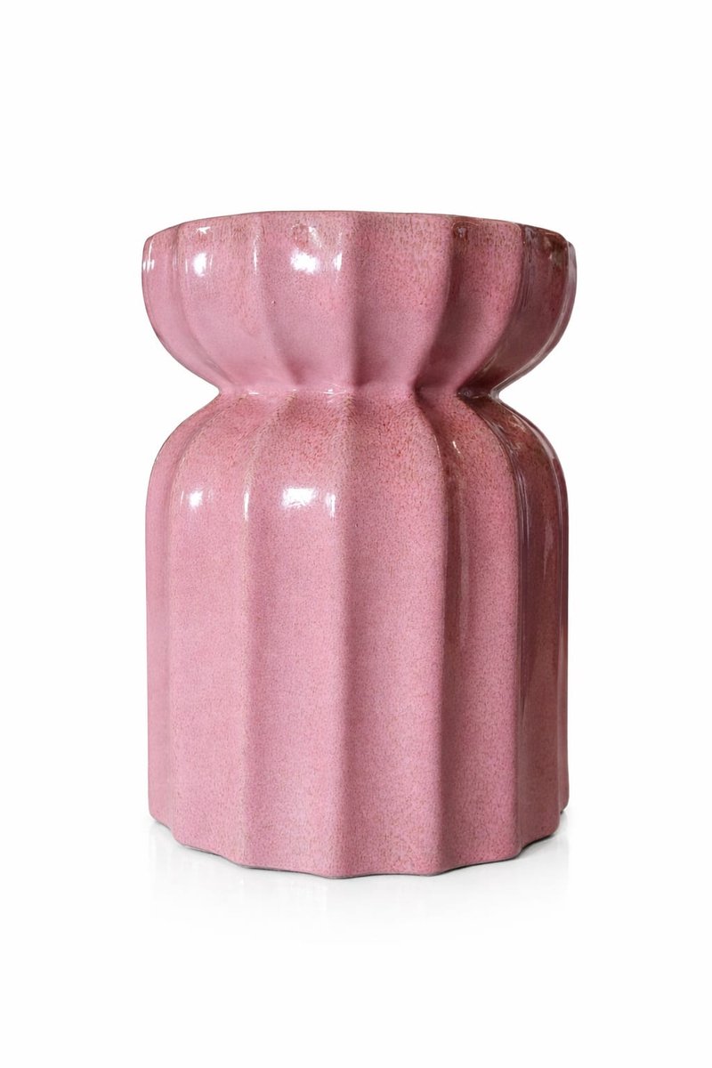 Serendipity - Keramische kruk - Oud Roze - Bijzettafel