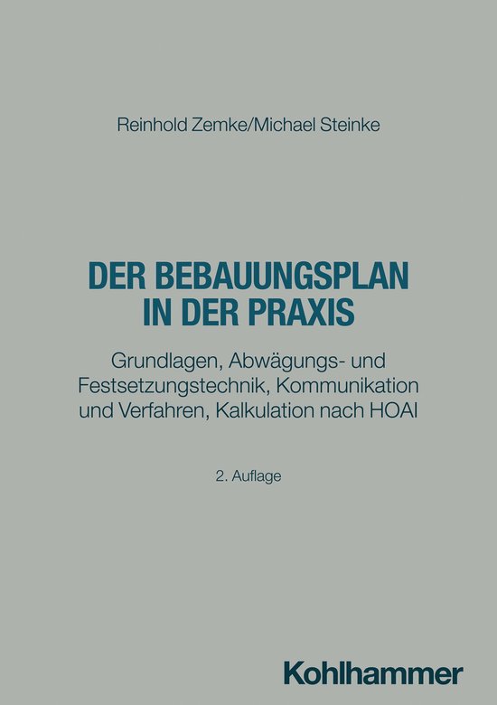 Der Bebauungsplan in der Praxis - cover