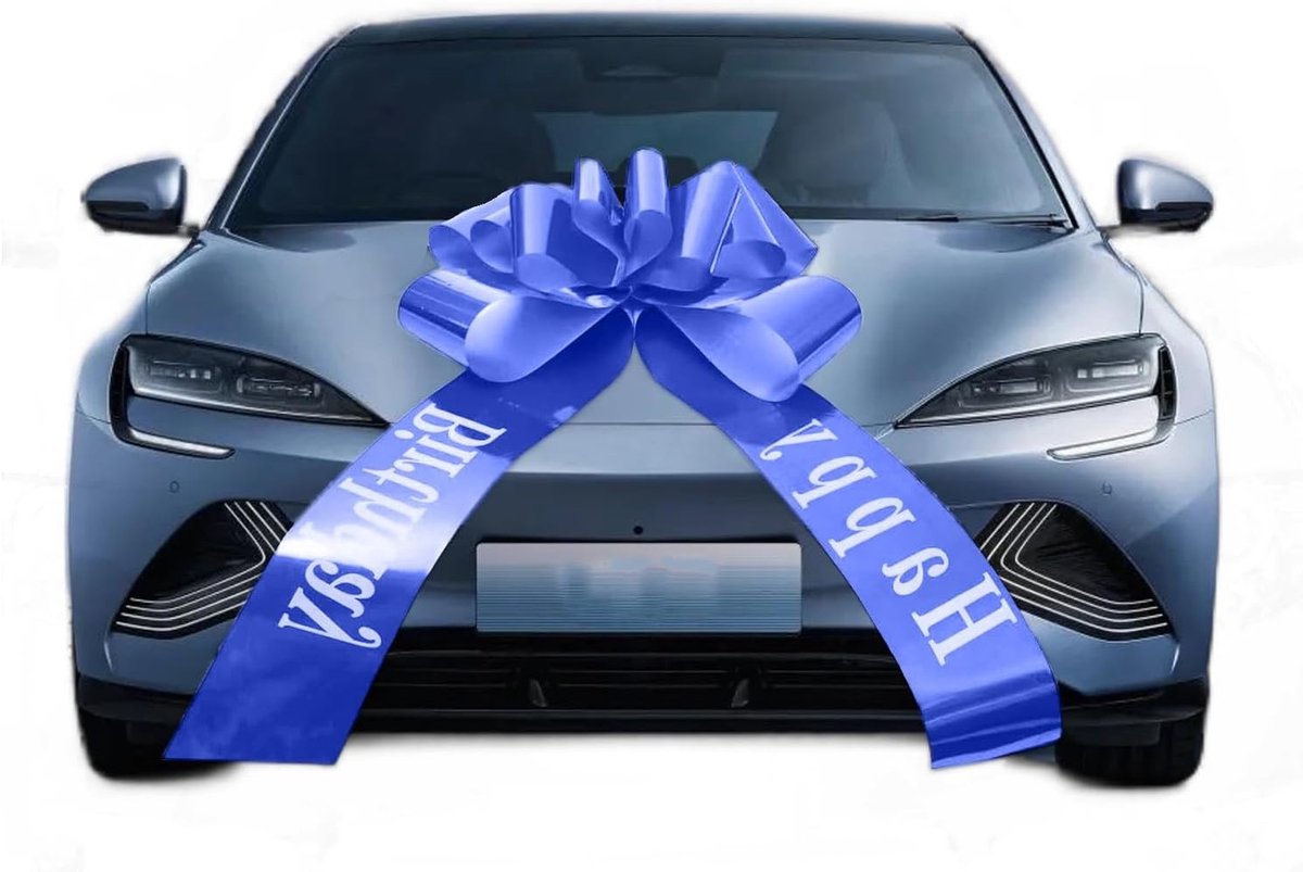 Grote Blauwe Strik voor Auto's, Fietsen en Feestelijke Gelegenheden - Perfect voor Verjaardagen en Bruiloften