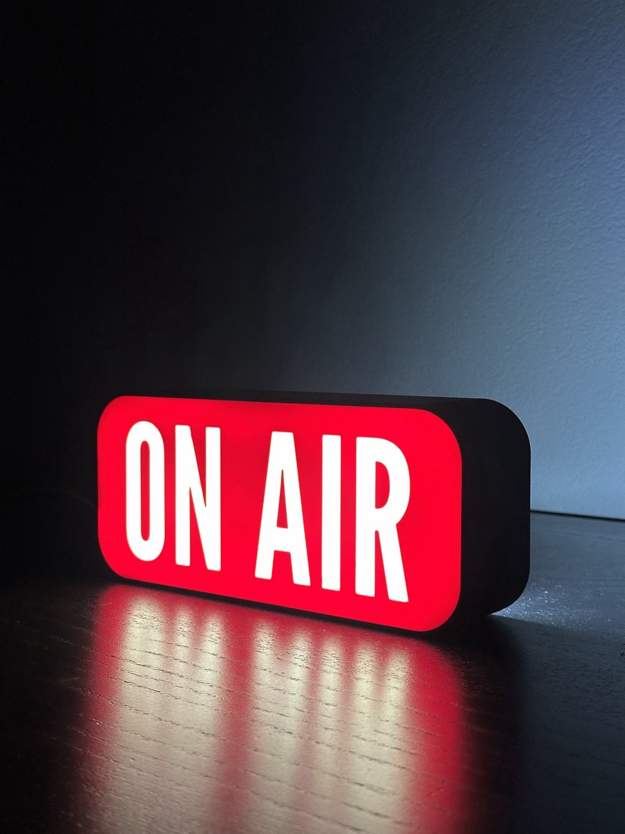 ON AIR Desk Sign | Studio & Streaming Decor