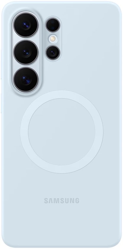Samsung Galaxy S26 Ultra Hoesje - Silicone Magnet Case - Lichtblauw