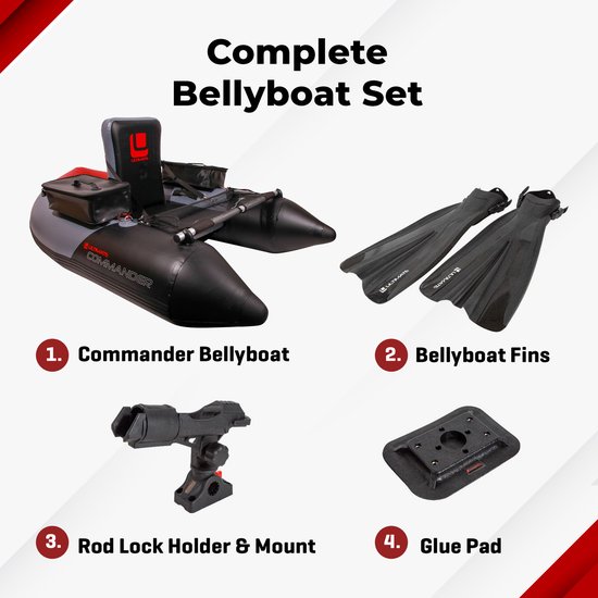 Ultimate Commander Bellyboat Set - Belly Boat van Ultimate — afbeelding 2