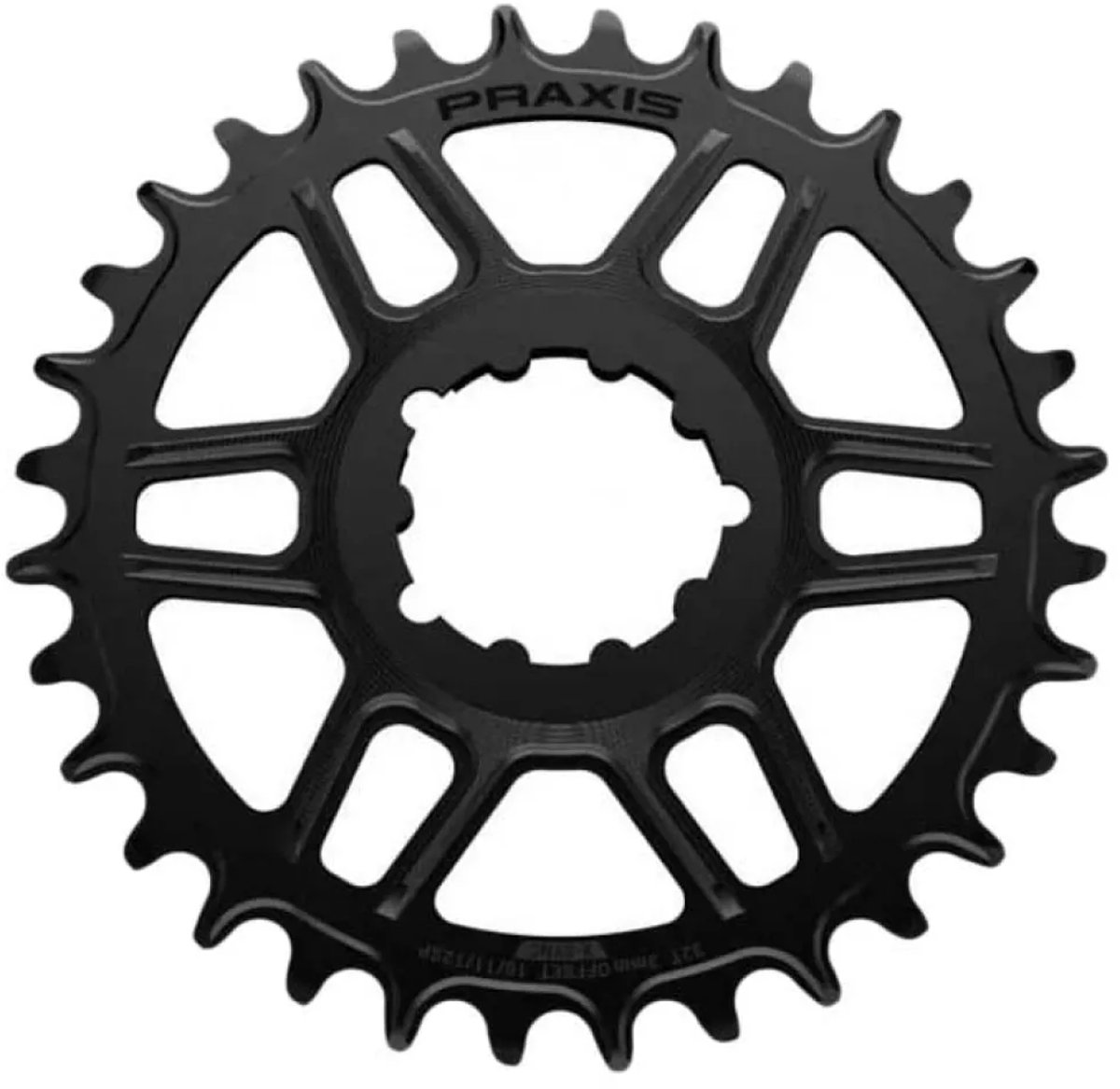 Praxis kettingblad 1x MTB DM 36T 0mm-offset 10/11/12sp
