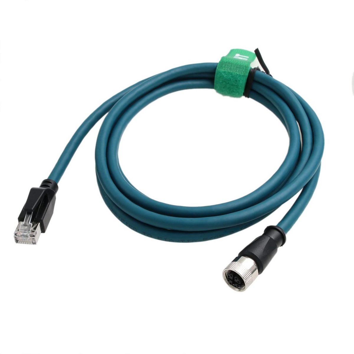 Ethernet Cable M12 X-Code 8 Pin Female to RJ45 Cat7e Patch Cord For Industrial Automation Actuator Sensor Profibus Network Switches 3M