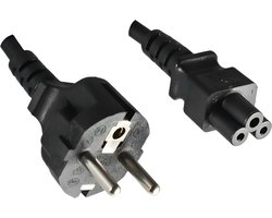 DINIC mains tray, power cable CEE 7/7 grounded plug on C5 also Micky plug 1.8m black