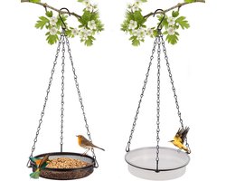 Voederhuis en Badhuis voor Vogels - 2-in-1 Set - Ophangbaar voor Buiten