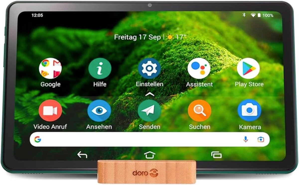 Eenvoudige Android Tablet voor Senioren - 10,4 Inch HD, Groot Scherm, Helder Geluid