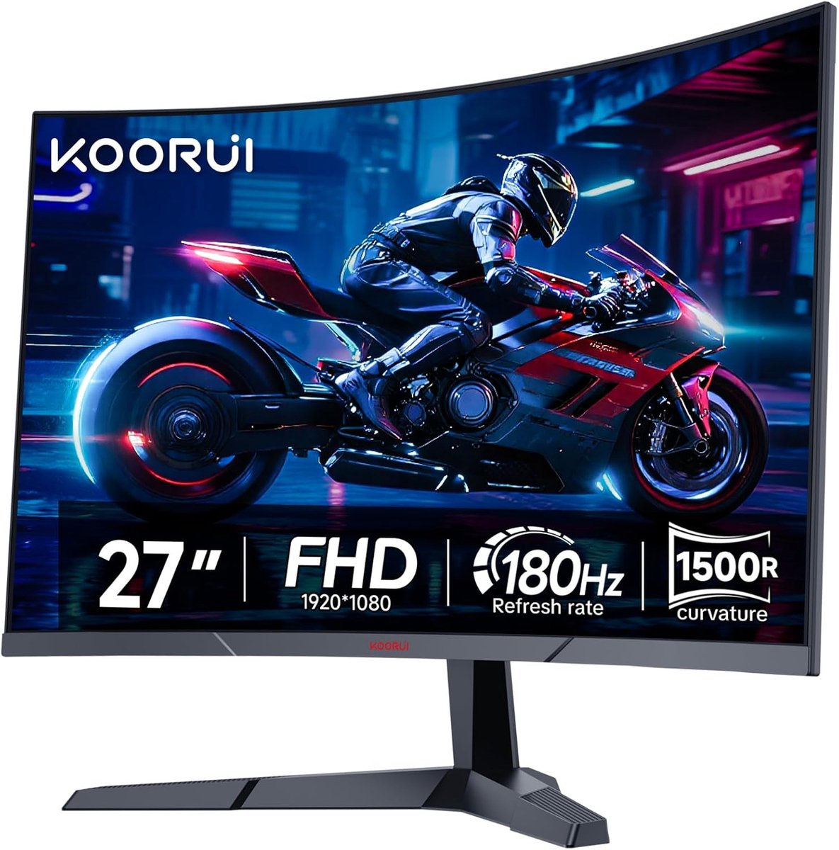 27 Inch Curved Gaming Monitor Full HD 180Hz 1ms met Adaptive-Sync en HDR10