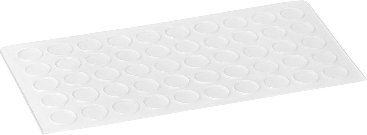 Zelfklevende Transparante Cilindrische Bufferdoppen 50 Stuks - 10x1mm Dempt en Beschermt