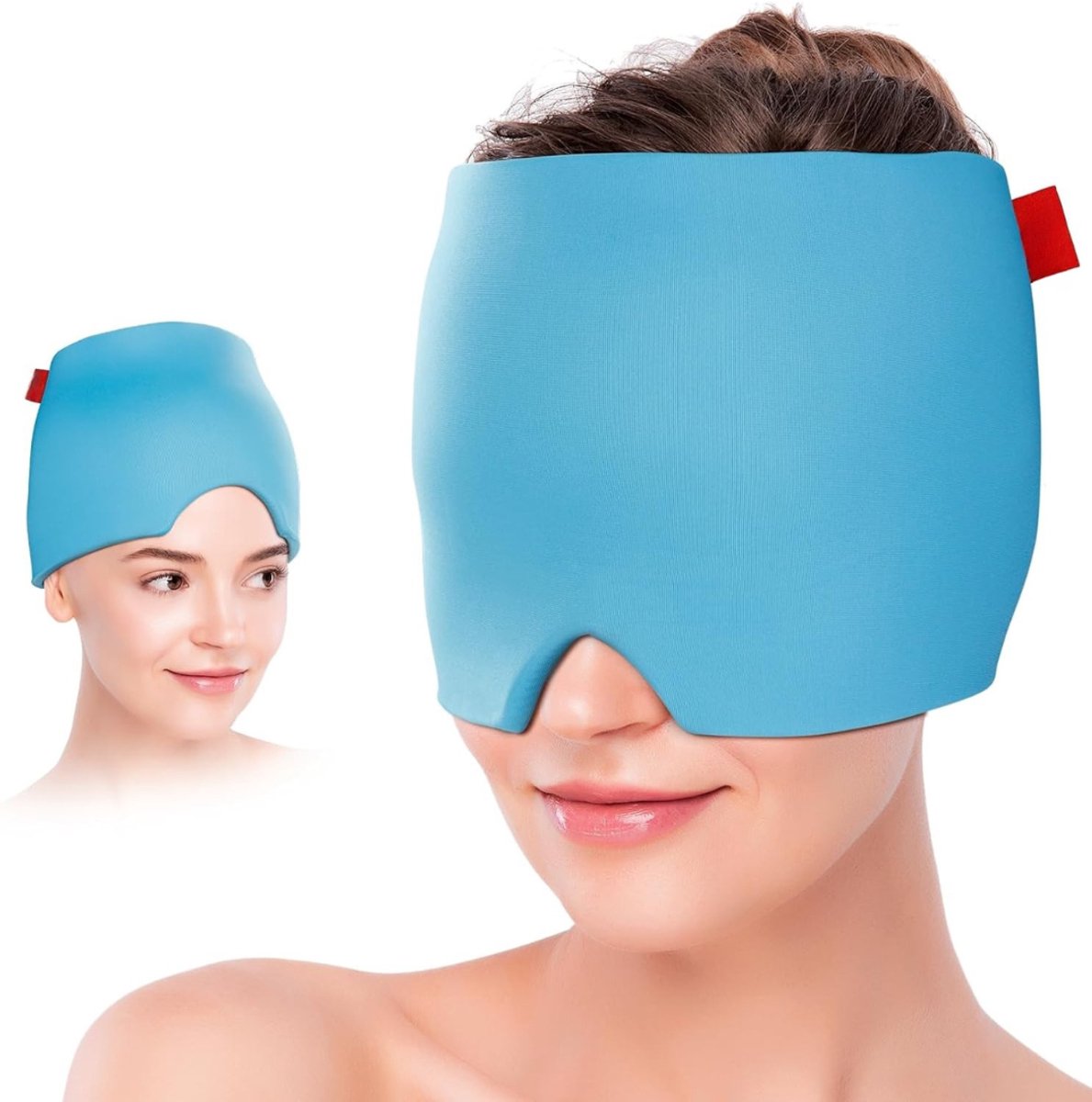 QIN® Ijsmasker - Migraine Masker - Oogmasker - Blauw- 22cmx18cmx3cm