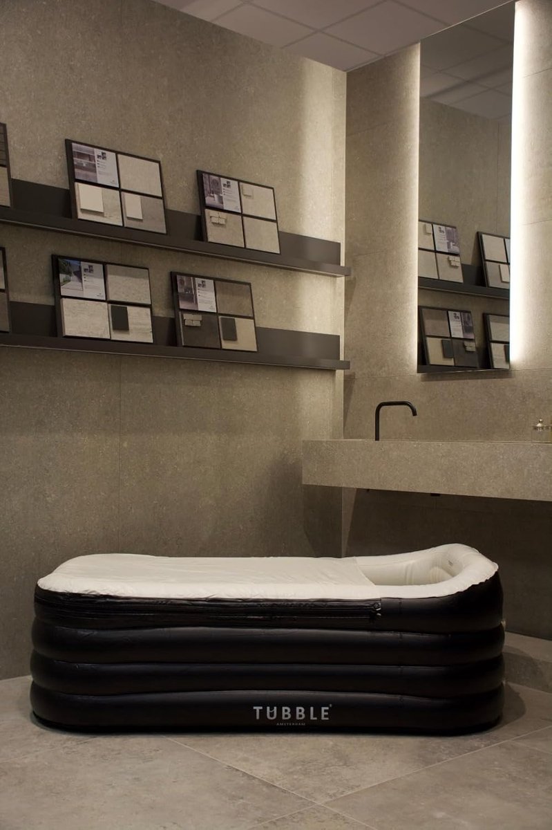 Opblaasbare Whirlpool Spa Badkuip 2-Persoons – House&Garden Black Onyx Cuzi Wellness Jacuzzi met 3 Bubbelstanden, Verwarmde Luchtcirculatie, 255L PVC Luxe Outdoor & Indoor Hot Tub – Snel Opzetbare Draagbare Spa