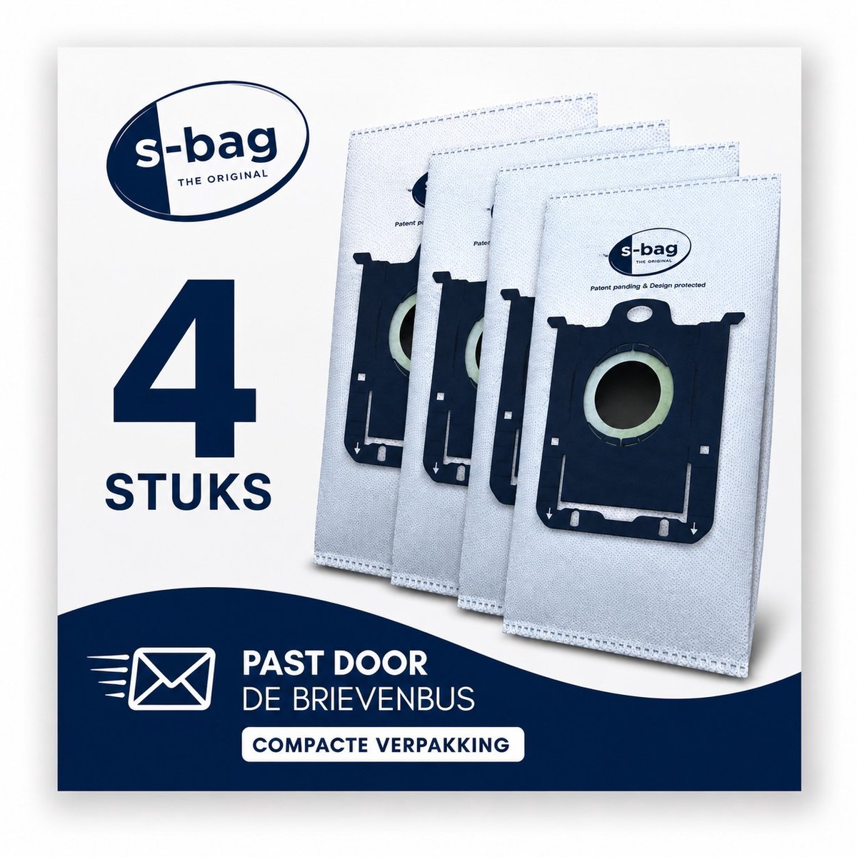 Philips /AEG S-bag BRIEVENBUS Stofzuigerzakken - 4 stuks