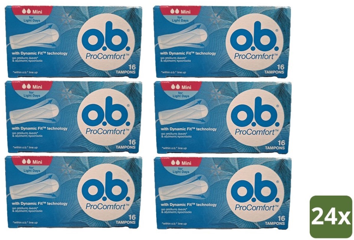 O.B. ProComfort - Tampons - Mini - Voordeelverpakking - 24x 16st