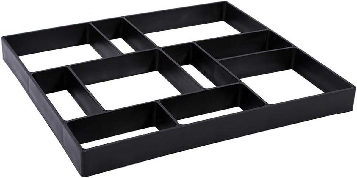 Betonmal Voor Pad - Stoeptegelmal Padenmaker - Tuinpad Aanleggen - Herbruikbaar Ontwerp - 45 x 40 x 4 cm - Zwart