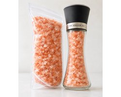 Roze Himalaya Zout Duopack | 1 Hervulbare Zoutmolen 190gr + 1 Navulverpakking 450gr