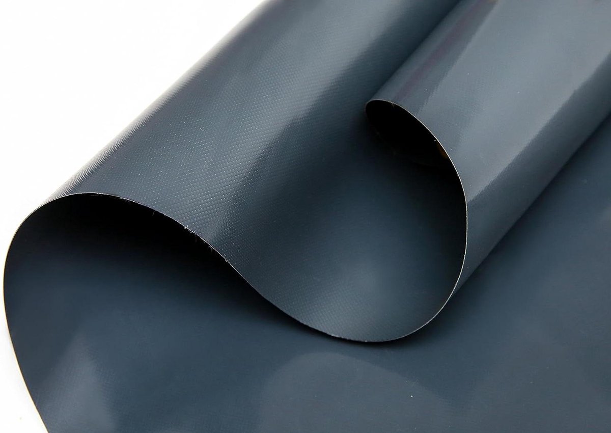 Vrachtwagenzeil PVC - Afdekzeil Waterdicht - Goederen Beschermen - Scheurvast UV-bestendig - 2.5m x 3m - Antraciet