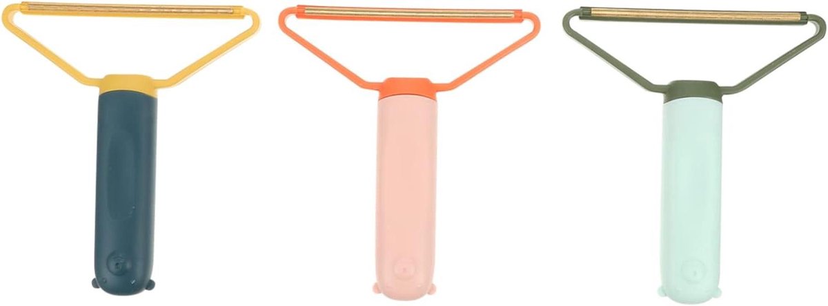 Haarverwijderaar Set - Pluisrollers Kleding - Kleding Reinigen - Herbruikbaar en Wasbaar - 3 Stuks - Groen en Roze