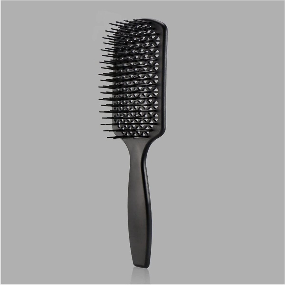 Haarkam Massagekam - Stijlkam Krulkam - Haar Styling - Afgeronde Tanden - 22.5*7cm - Zwart